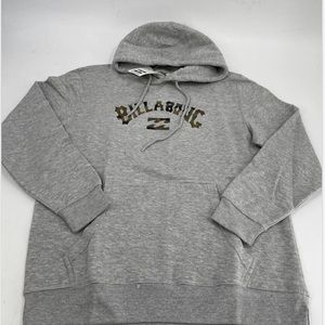 Billabong Premium Men's Arch Fill Hoodie, Gray Heather, Sz L